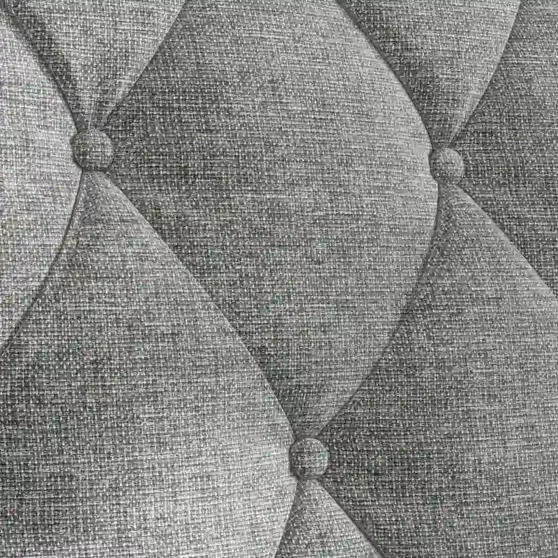 Sofa z tkaniny w stylu mid-century modern (z pikowanym oparciem)