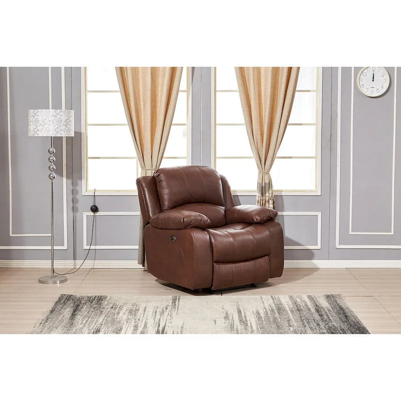 Reconstituted Leather Electric Recliner (Single-Seater)