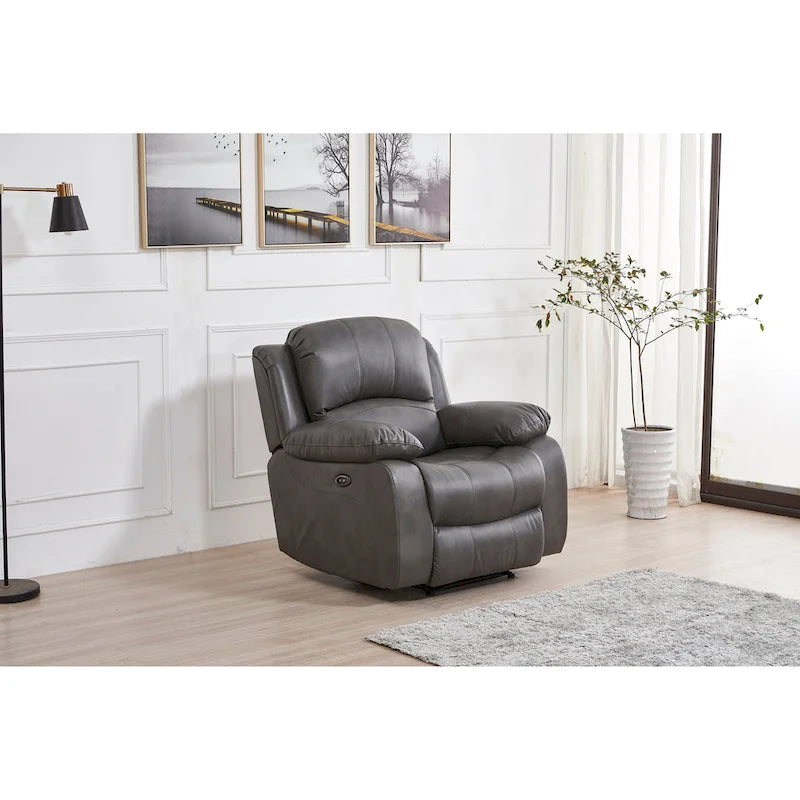 Reconstituted Leather Electric Recliner (Single-Seater)