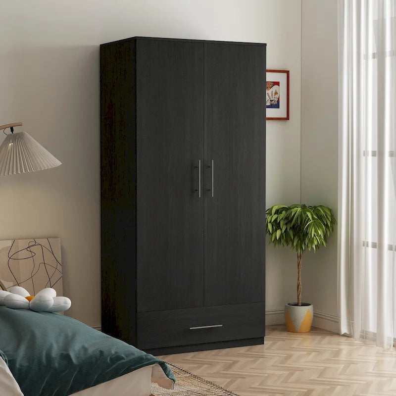 Szafa 31.5W x 66.9H, 2 drzwi, 1 szuflada i drążek