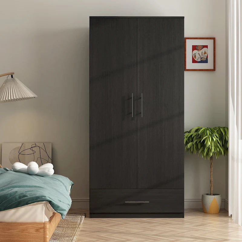 Szafa 31.5W x 66.9H, 2 drzwi, 1 szuflada i drążek