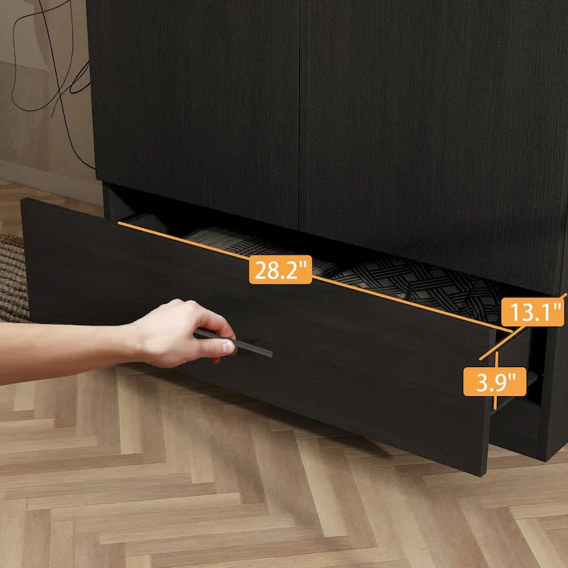 Szafa 31.5W x 66.9H, 2 drzwi, 1 szuflada i drążek