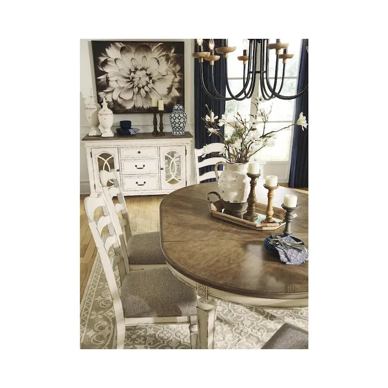 Distressed White Dining Chairs (Set of 2)