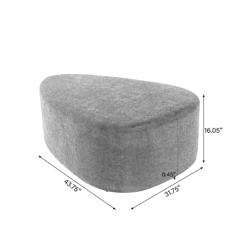 Pouf decorativo triangolare moderno imbottito