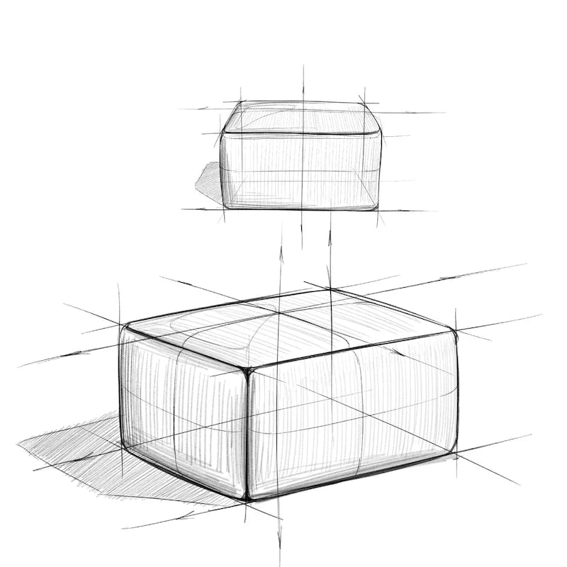 Pouf quadrato