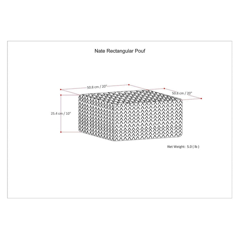 Pouf quadrato