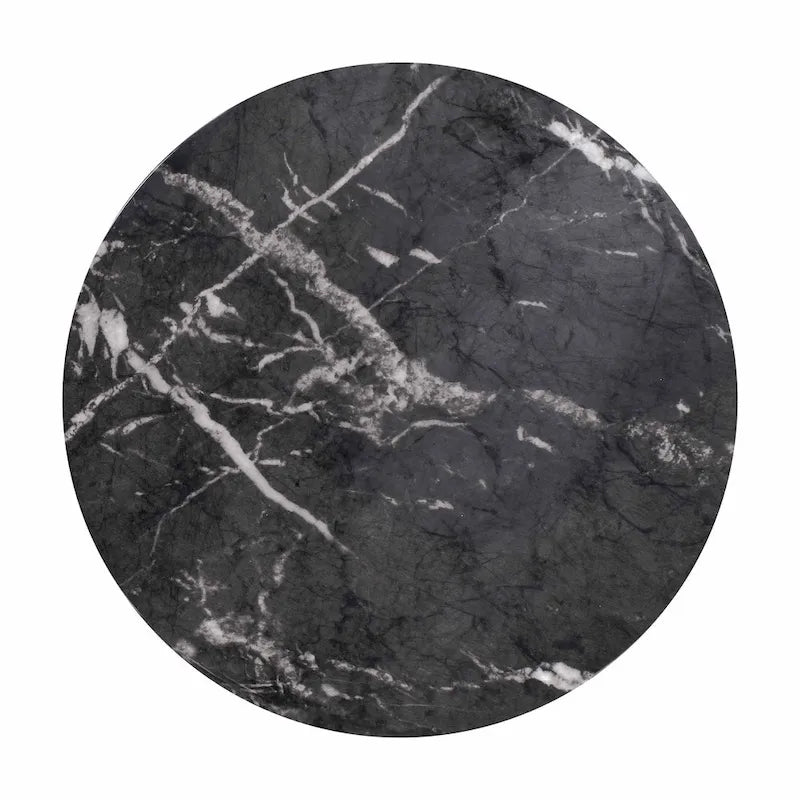 Tavolino laterale in marmo nero