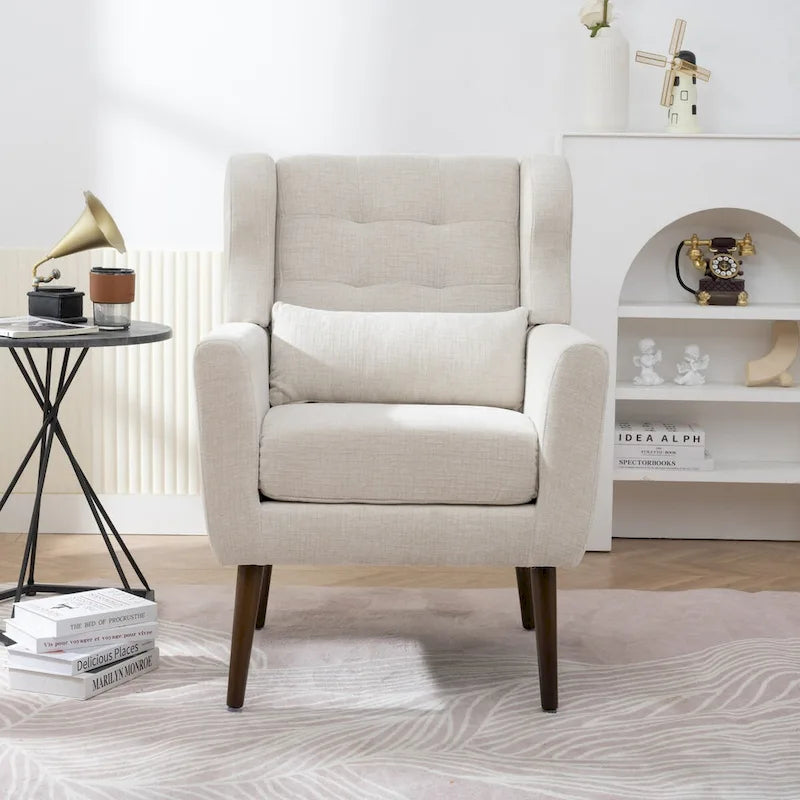 Poltrona decorativa moderna, poltrona in ciniglia per il soggiorno, comoda poltrona lounge con imbottitura morbida per spazi ridotti e camere da letto