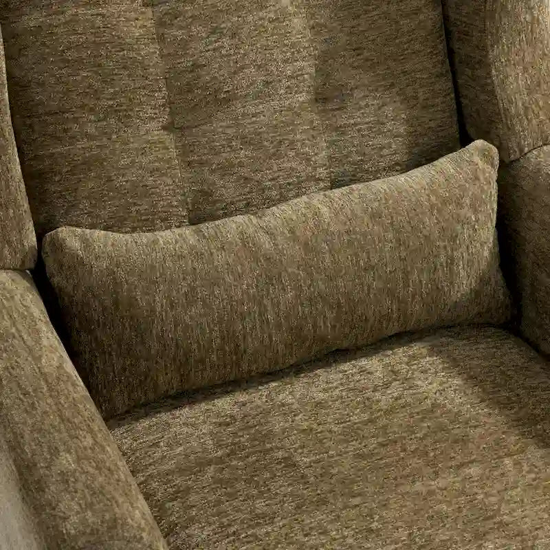Poltrona decorativa moderna, poltrona in ciniglia per il soggiorno, comoda poltrona lounge con imbottitura morbida per spazi ridotti e camere da letto