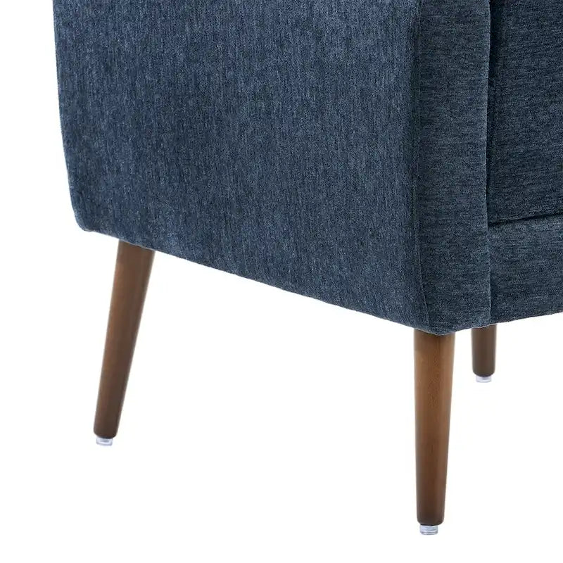 Poltrona decorativa moderna, poltrona in ciniglia per il soggiorno, comoda poltrona lounge con imbottitura morbida per spazi ridotti e camere da letto