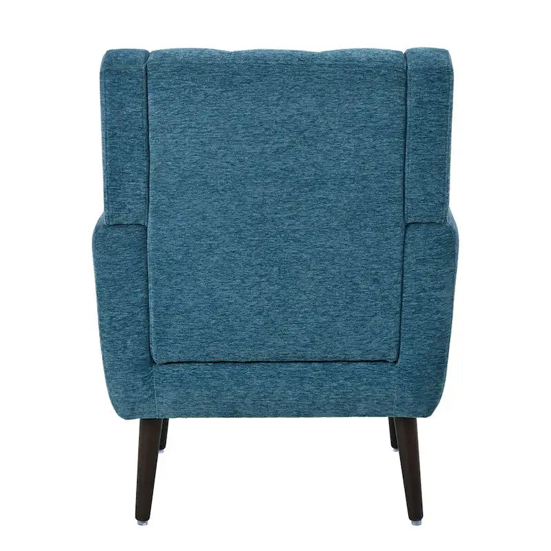 Poltrona decorativa moderna, poltrona in ciniglia per il soggiorno, comoda poltrona lounge con imbottitura morbida per spazi ridotti e camere da letto
