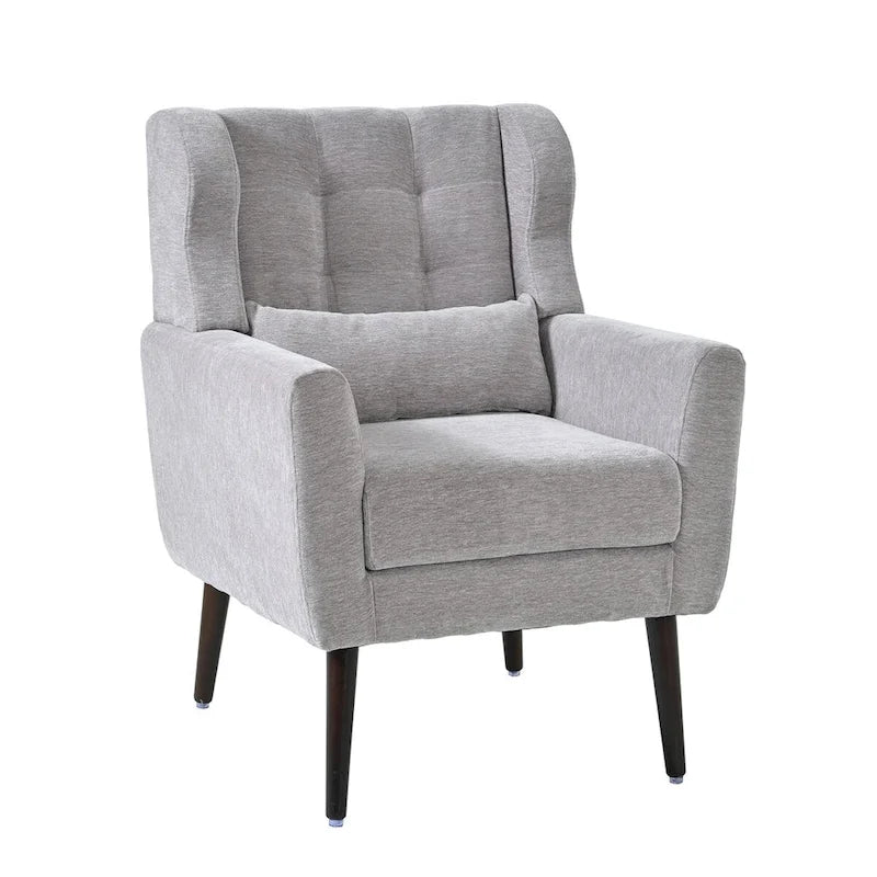 Poltrona decorativa moderna, poltrona in ciniglia per il soggiorno, comoda poltrona lounge con imbottitura morbida per spazi ridotti e camere da letto