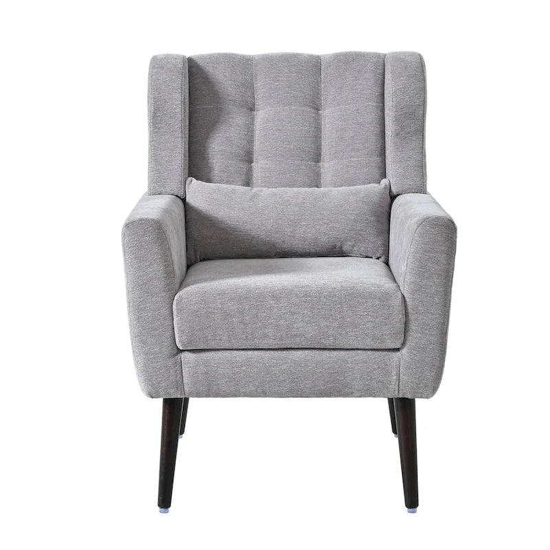 Poltrona decorativa moderna, poltrona in ciniglia per il soggiorno, comoda poltrona lounge con imbottitura morbida per spazi ridotti e camere da letto