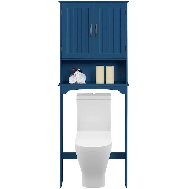 Organizer salvaspazio da bagno da posizionare sopra il WC