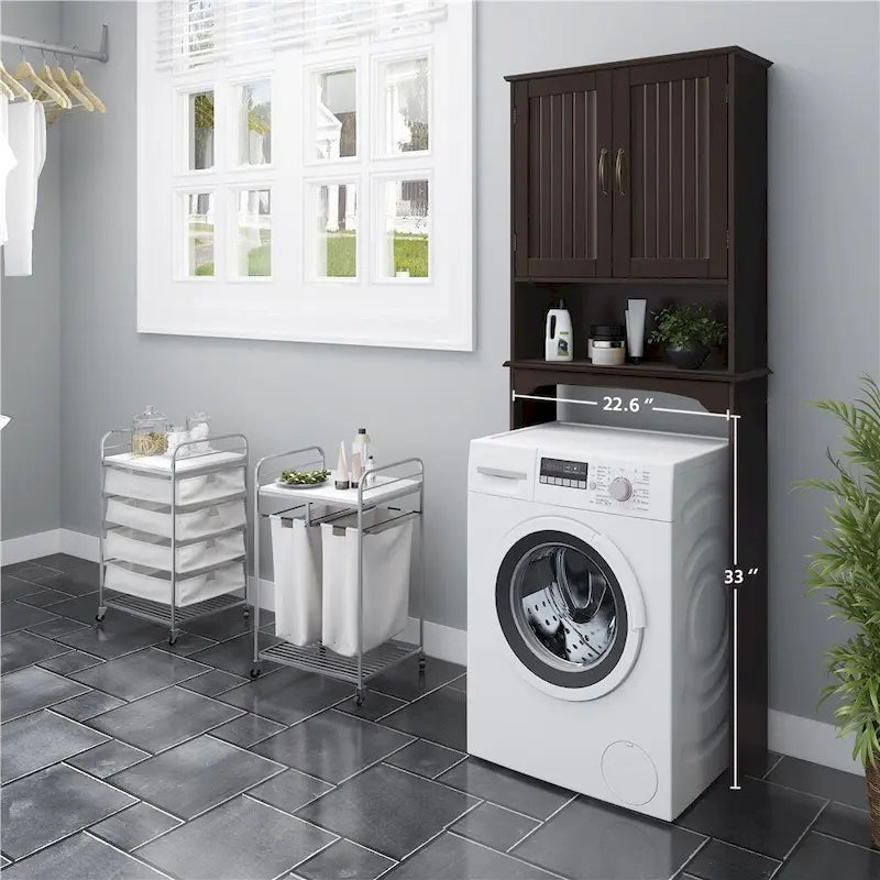 Organizer salvaspazio da bagno da posizionare sopra il WC